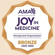 AMA Joy in Medicine Badge, reading "Bronze - 2025-2026"